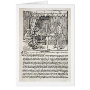 Artista que usa la máquina del dibujo de Durer