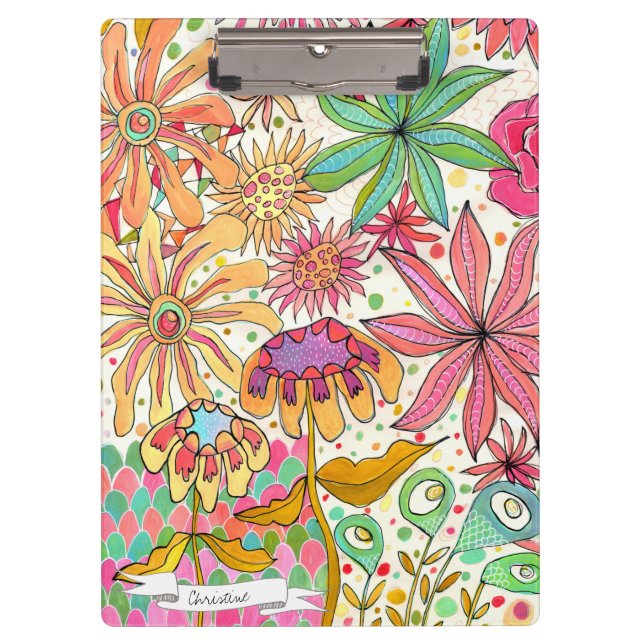 Artista único pinta portapapeles personalizado (Anverso)