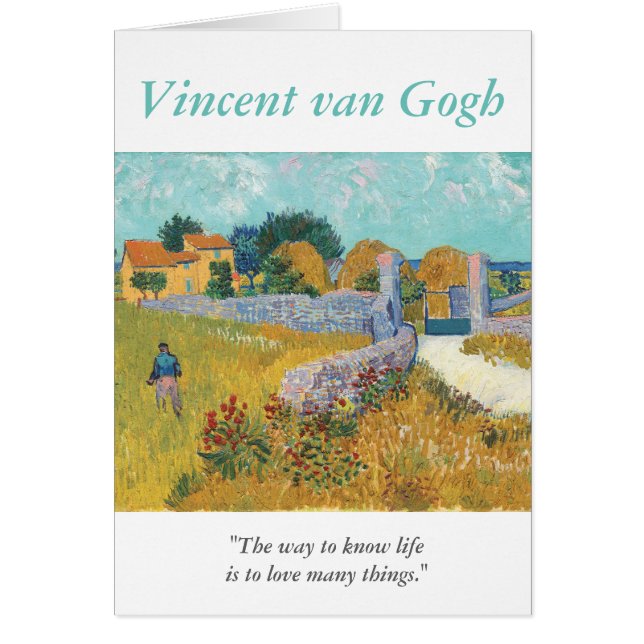 Artista Van Gogh Cita Amor Muchas Cosas (Frente)
