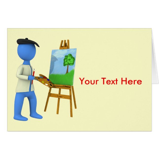 Artista y caballete (Anverso (Horizontal))