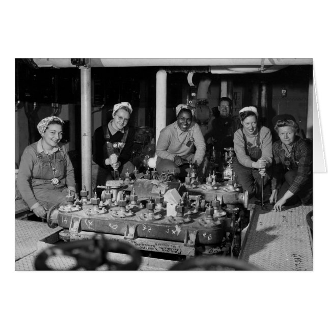 Artistas femeninos trabajando en submarinos (Anverso (Horizontal))