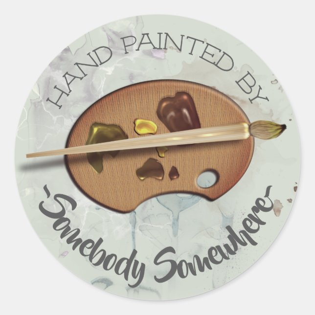 Artistas pintados a mano por la etiqueta (Anverso)