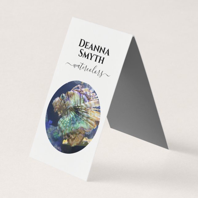 ARTISTAS Tarjeta de presentación plegada de carpas (Anverso)