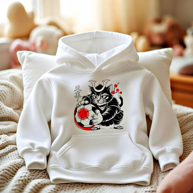 Artistic Samurai Cat Japan Soccer for Football fan (Subido por el creador)