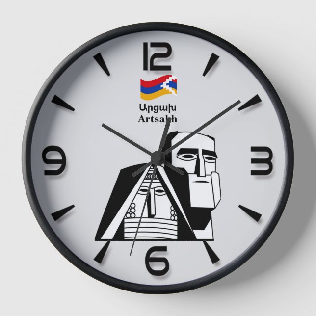 Artsakh Ա ր ց ա reloj de pared խ (Anverso)