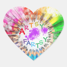 Artsy Fartsy Art Pegatina