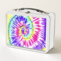 Artsy Neon Rainbow Tie Dye Watercolor Pattern