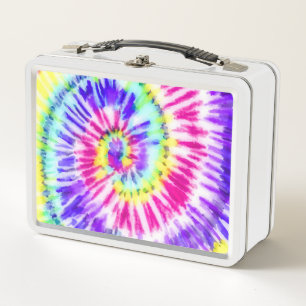 Artsy Neon Rainbow Tie Dye Watercolor Pattern