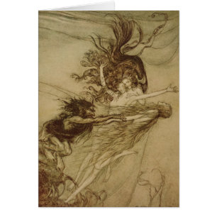 Arturo Rackham el el Rhinemaidens que toma el