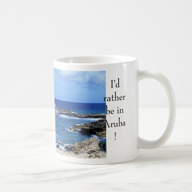 ¡Aruba 082, estaría bastante en Aruba! Taza (Derecha)