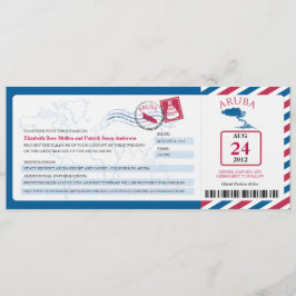 Aruba Airmail Embarque con tarjeta iWedding Invita