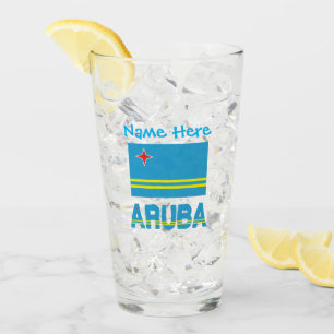 Aruba Bandera Aruba Personalización Azul Bebida