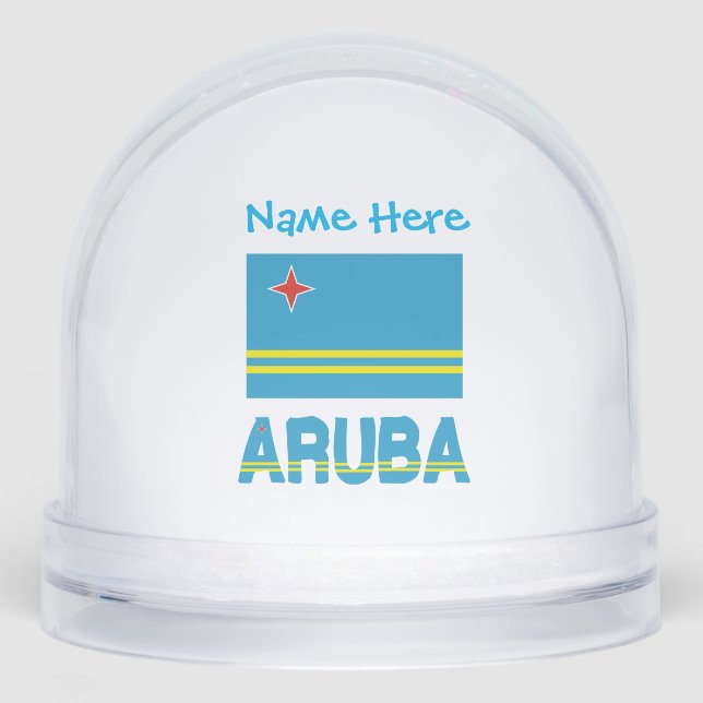 Aruba Bandera Arubana Personalización Azul (Anverso)