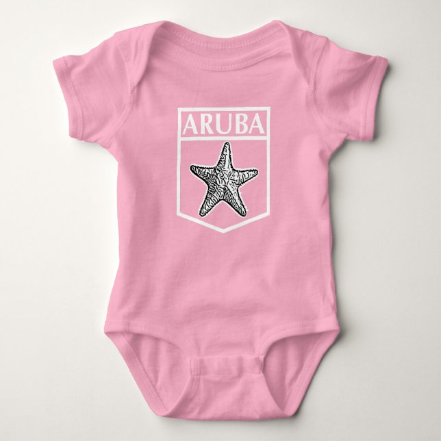 Aruba Island Design - Baby Jersey Bodysuit (Anverso)