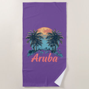 Aruba Island Design (Versión 2) - Toalla de playa