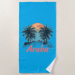 Aruba Island Design (Versión 2) - Toalla de playa