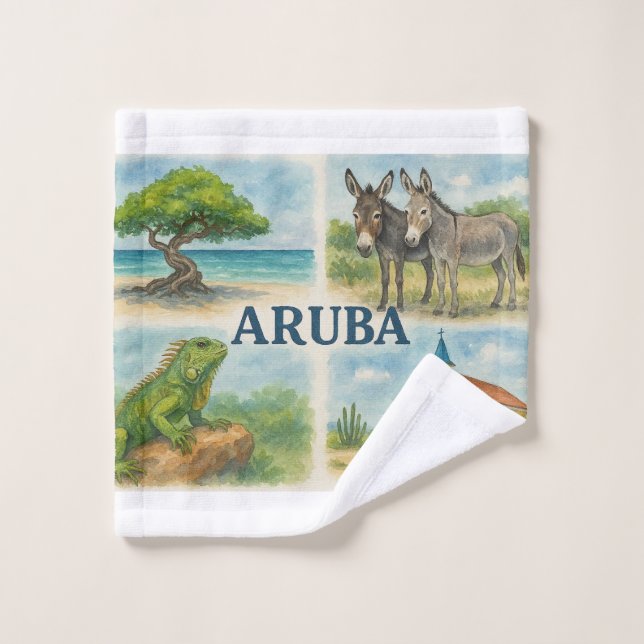 Aruba multivista acuarela (Toallita)