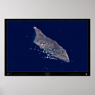 Aruba, Póster Satelital del Caribe