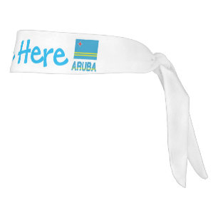 Aruba y la bandera de Aruba Personalización azul