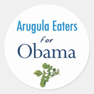 Arugula come para los Pegatinas de Obama