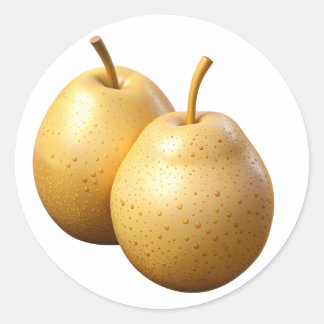 Arugula Plastic 3D - Etiqueta redonda brillante