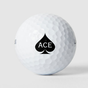 As de espadas bolas de golf con monograma personal