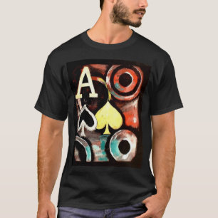 As de la camiseta del póker del estilo de la