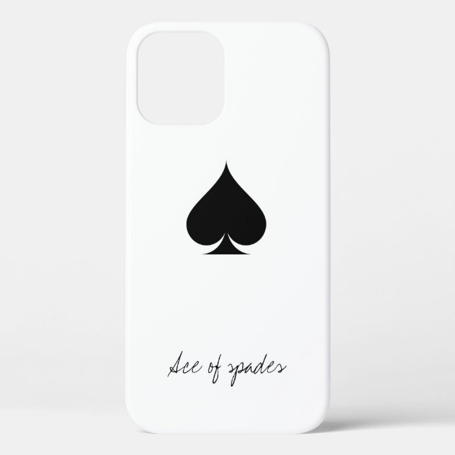 As de spades iPhone 12 funda | Jugar al palo de ca (Reverso )