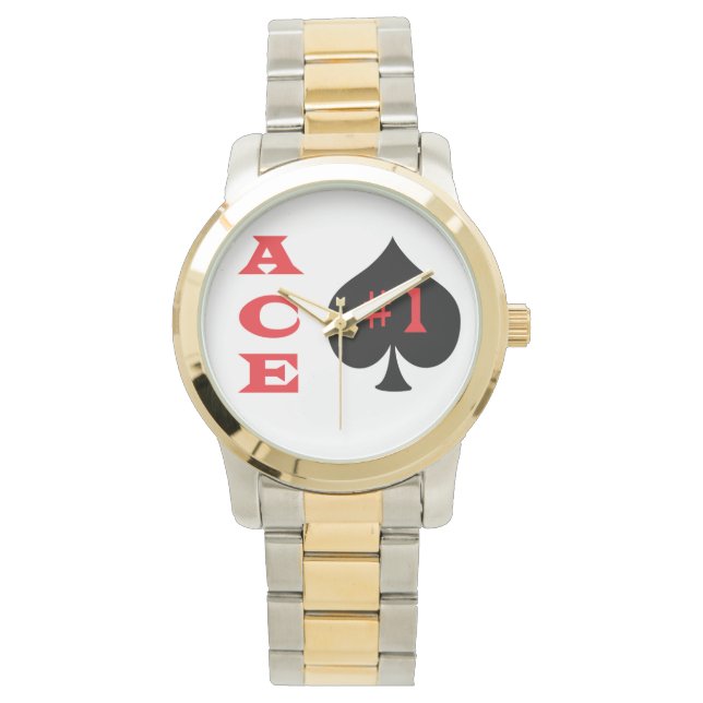 As de spades relojes de pulsera. (Anverso)