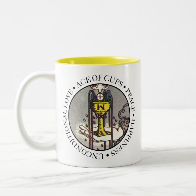 As de tazas con el texto (Izquierda)