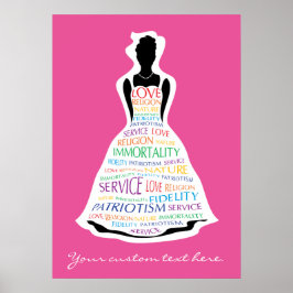 Asamblea de Chicas arcoiris, arte Poster masónico 