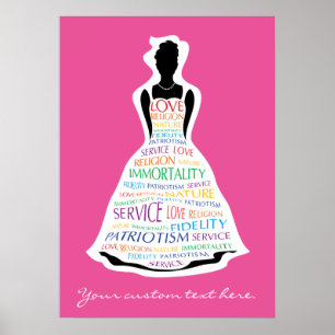 Asamblea de Chicas arcoiris, arte Poster masónico