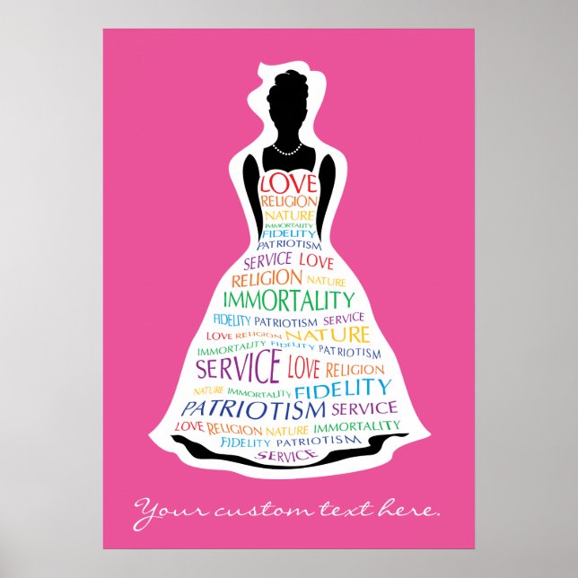 Asamblea de Chicas arcoiris, arte Poster masónico  (Frente)