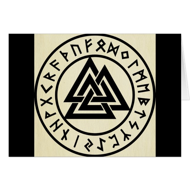 Asatru, antigua religión, símbolos, odin y Thor (Anverso (Horizontal))