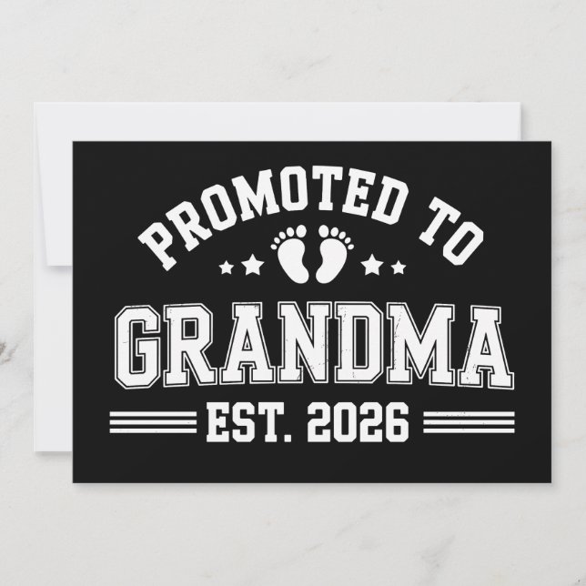 Ascendida a Abuela Est 2026 Anuncio de Bebé (Anverso)