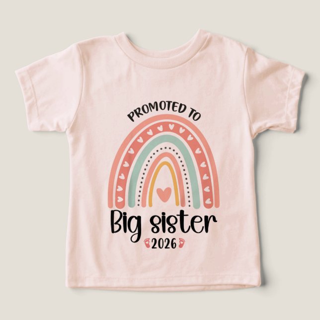 Ascendida a Hermana Mayor 2026 Niñas de 1-3 años (Diseño delantero )