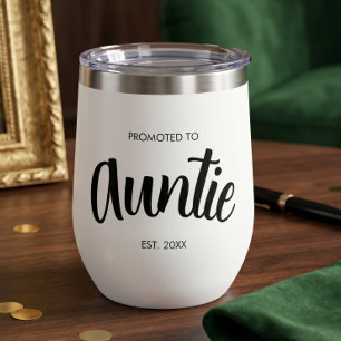 Ascendida a Tía Establecido Año Personalizado Blan