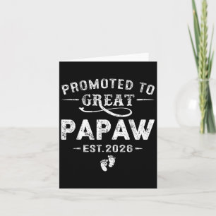 Ascendido a Gran Papaw Est 2026 Anuncio de Embaraz