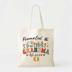 Ascendido a la abuela est. Bolsa Tote de los abuel
