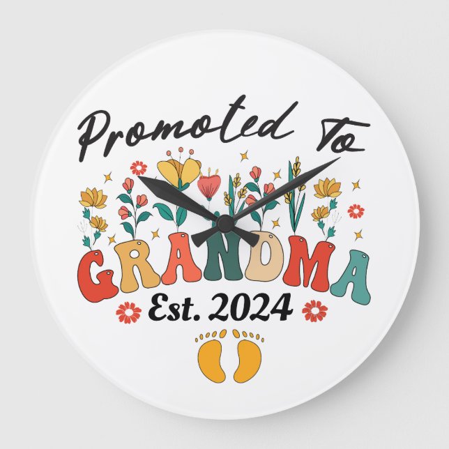 Ascendido a la abuela est. Reloj GrandparenWall de (Anverso)