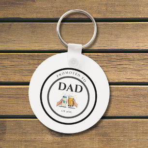 Ascendido a Papá Est 2026 Llavero Regalo