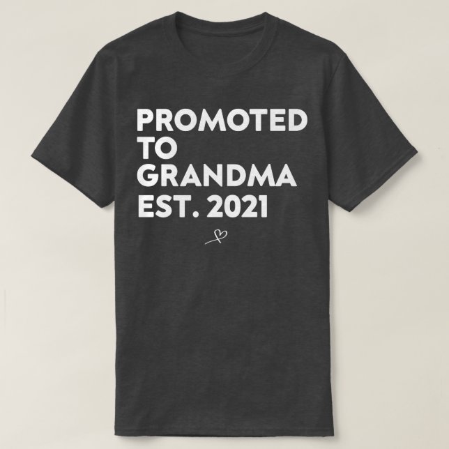 Ascendido al abuelo est camiseta 2021 mejor abuela (Diseño del anverso)