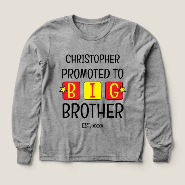 Ascendido al nombre de hermano mayor año este amar (Diseño frontal)