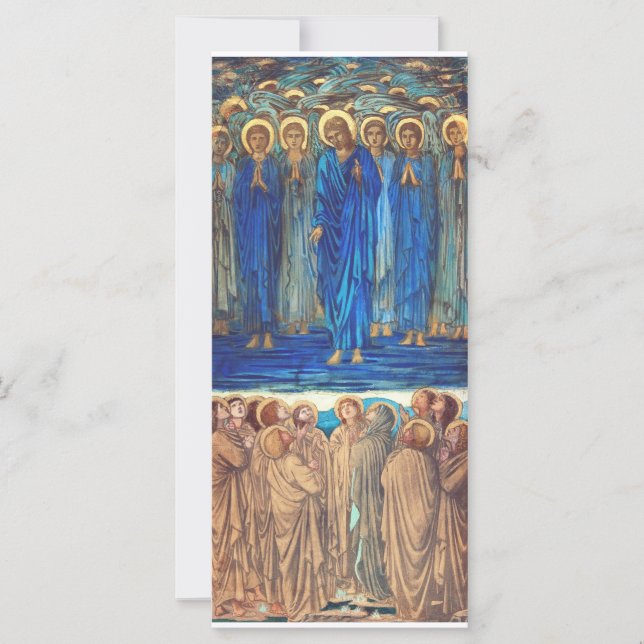 Ascensión de Cristo por Edward Burne Jones (Anverso)
