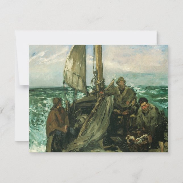 Aseos del mar de Edouard Manet, arte de época (Anverso)