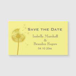 Asequible Dandelion amarillo salva la fecha imán