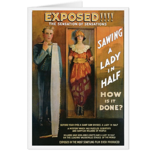 Aserrando a una señora In Half del ~ del mago del (Frente)