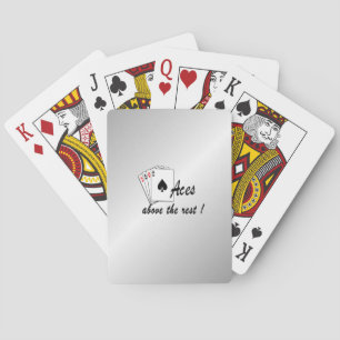 Ases por encima del resto Cartas de juego de plata