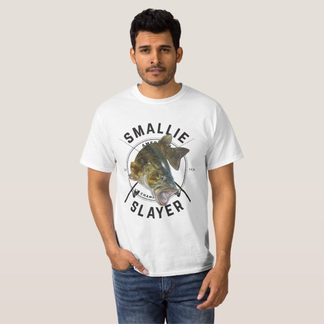 Asesino de Smallie - camisa de la pesca de perca (Anverso completo)