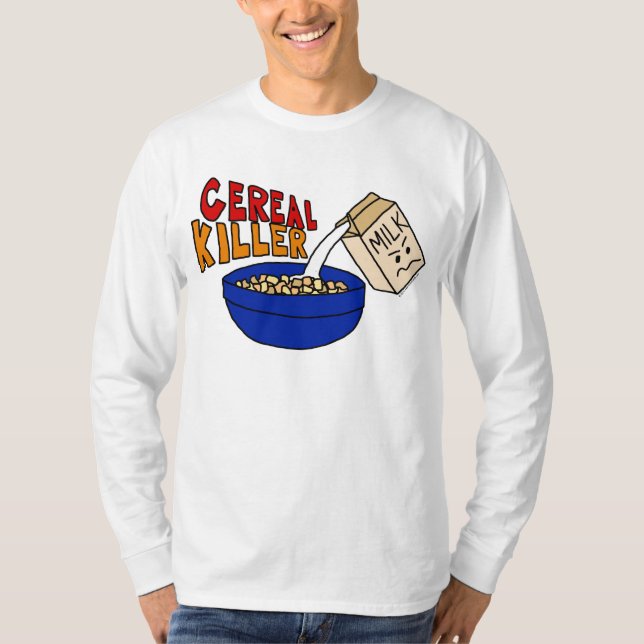 Asesino del cereal, camiseta enojada del cuenco de (Anverso)